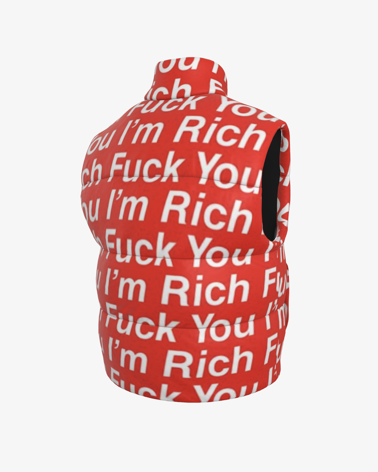 FINANCE BRO SILK PUFFER VEST