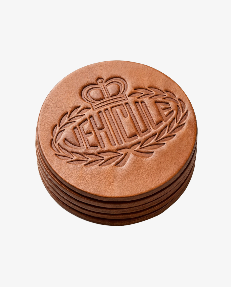 LEATHER COASTERS 5-PACK