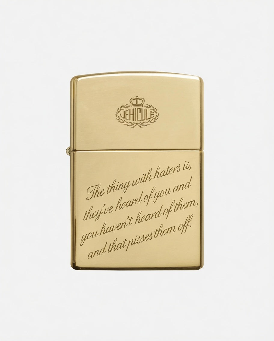 ZIPPO × VÉHICULE 18KT GOLD LIGHTER
