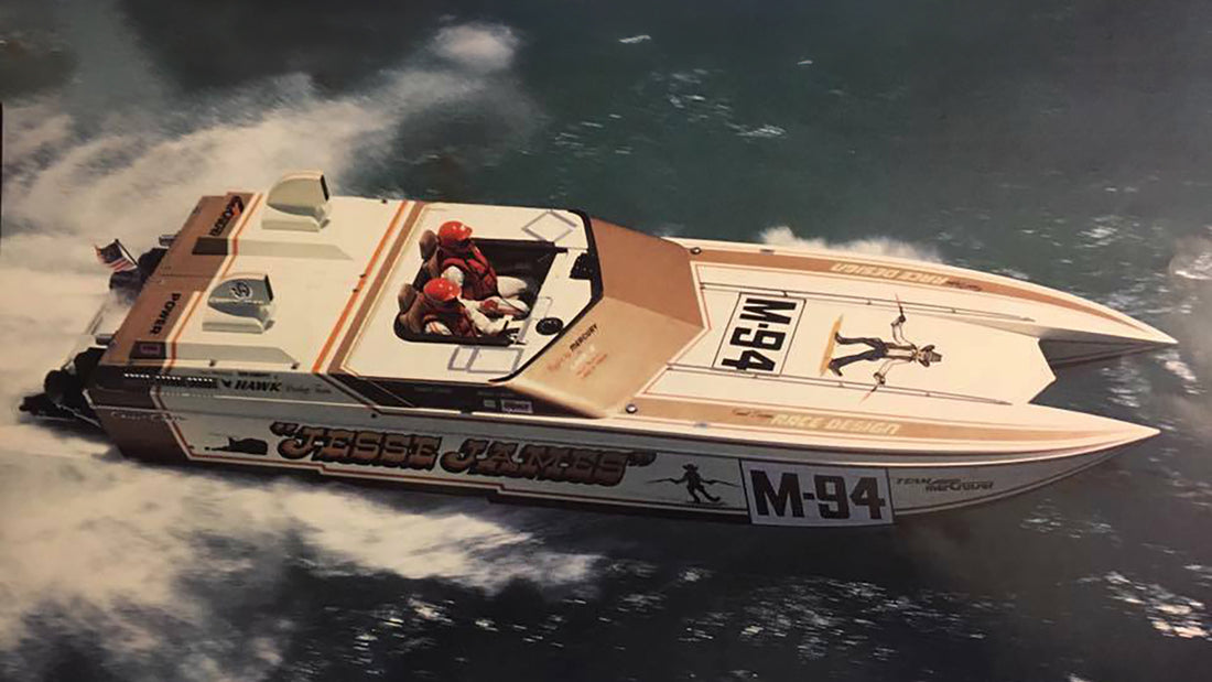 Legendary Offshore Powerboats: Jesse James 🏆 Pilot Chris Lavin, and Throttleman Mark Lavin (RIP)