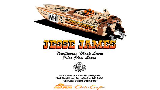 Legendary Offshore Powerboats: Jesse James 🏆 Pilot Chris Lavin, and Throttleman Mark Lavin (RIP)