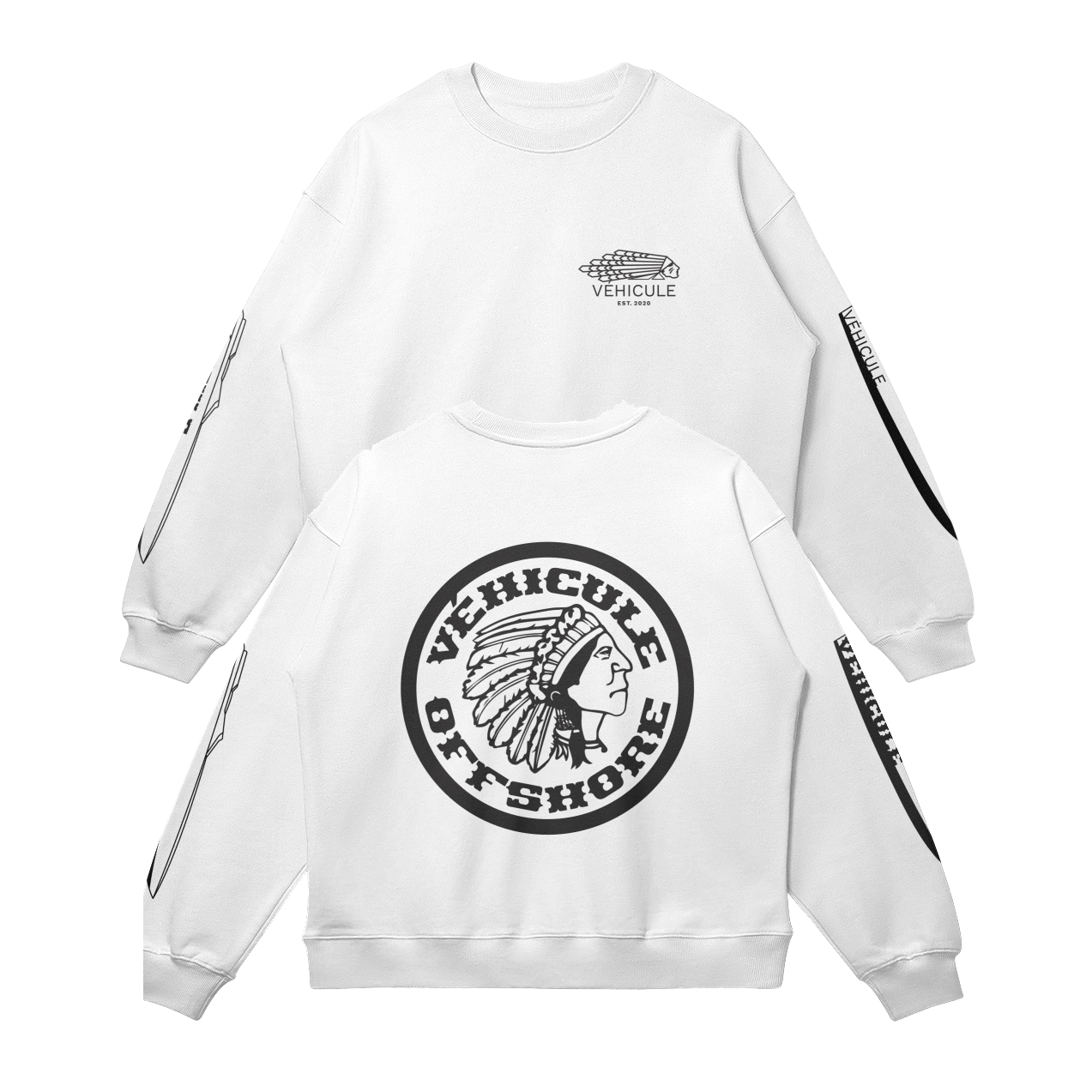 OFFSHORE HEAVYWEIGHT MERCH SWEATER WHITE