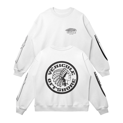 OFFSHORE HEAVYWEIGHT MERCH SWEATER WHITE