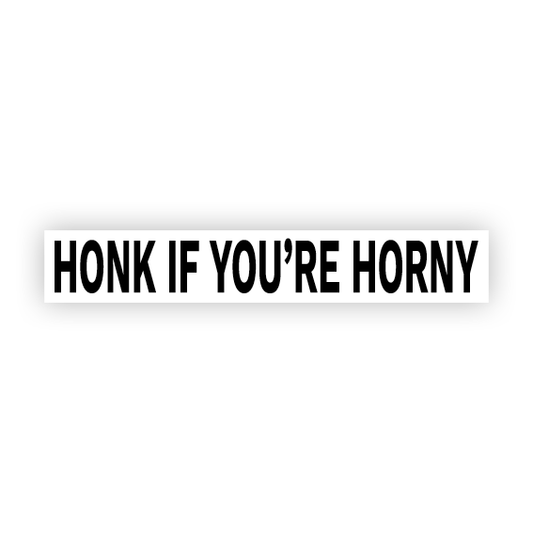 BUMPER STICKER: HONK