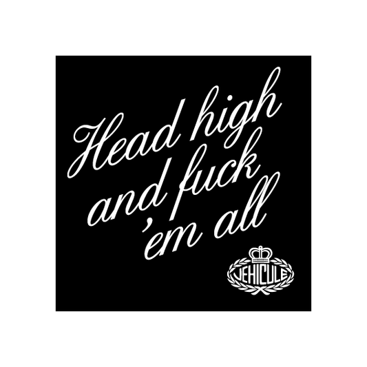 BUMPER STICKER: HEAD HIGH