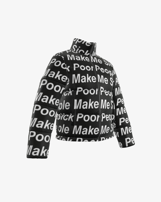 FINANCE BRO SILK PUFFER JACKET