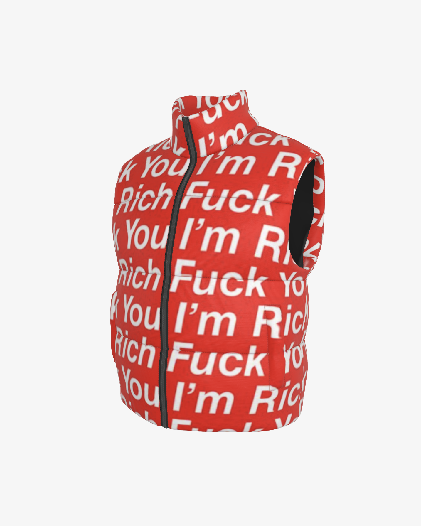 FINANCE BRO SILK PUFFER VEST