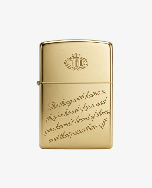 ZIPPO × VÉHICULE 18KT GOLD LIGHTER
