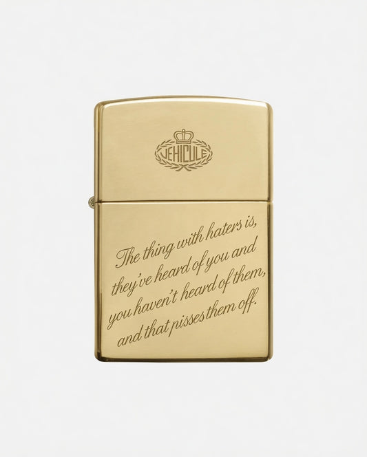 ZIPPO × VÉHICULE 18KT GOLD LIGHTER