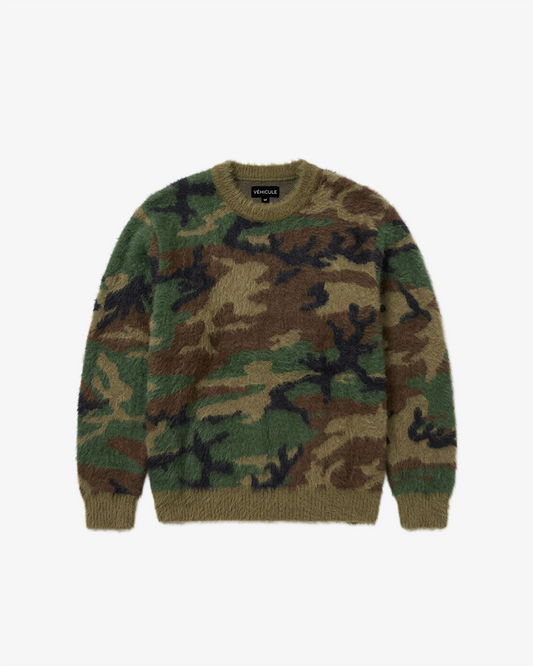 CAMO MOHAIR SWEATER