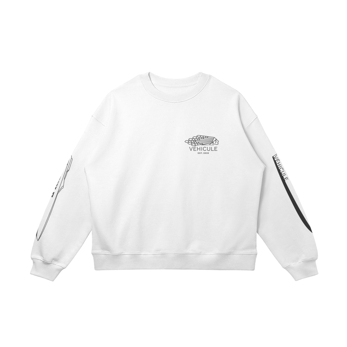 OFFSHORE HEAVYWEIGHT MERCH SWEATER WHITE