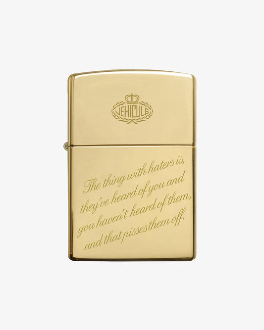 ZIPPO × VÉHICULE 18KT GOLD LIGHTER
